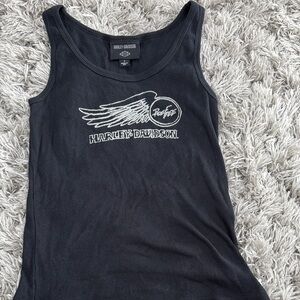 Harley-Davidson Black Winged Logo Tank Top